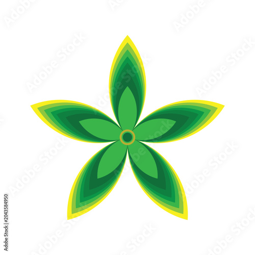 Vector illustration of a flower