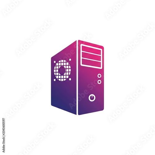 Computer Tower Hardware Technology Design.