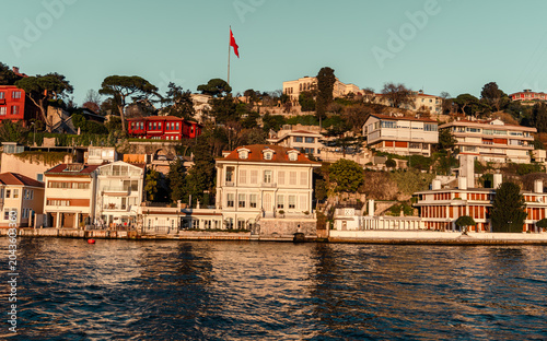 Bosphorus Waterfront Architecture in the Warm Evening Light