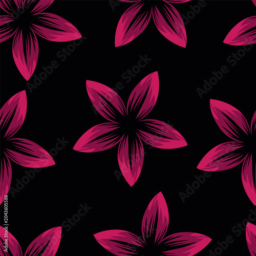 seamless pattern with flowers