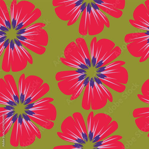 seamless pattern with flowers