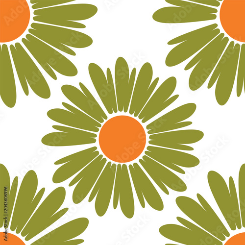seamless pattern with flowers