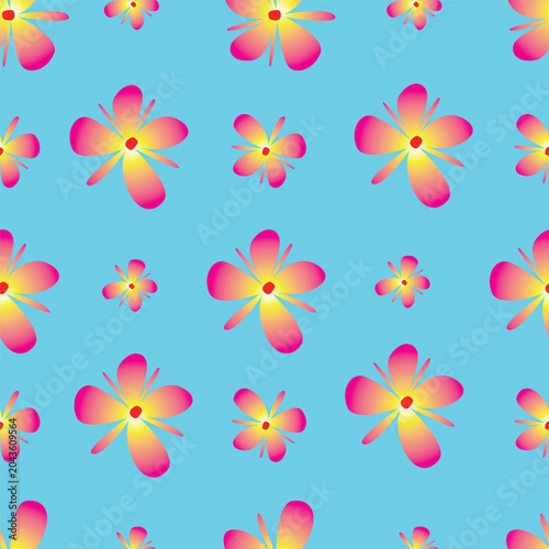 seamless pattern with flowers