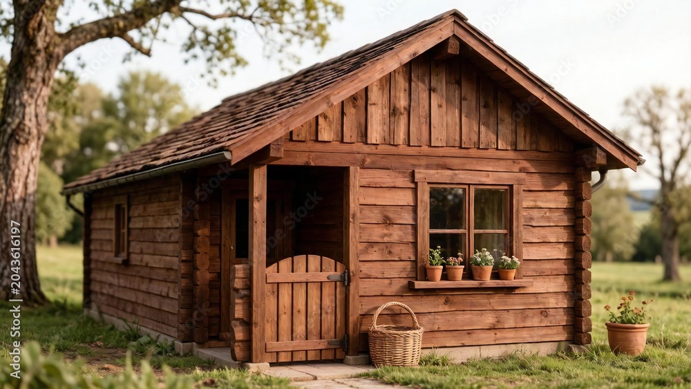 Fototapeta premium old wooden house