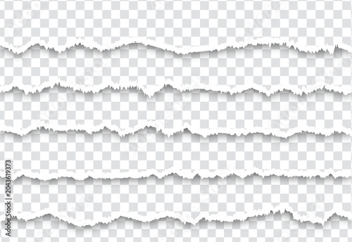 Obraz na płótnie torn paper edge realistic edge details