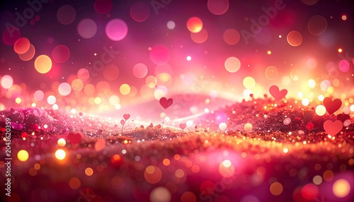 Vibrant Abstract Bokeh Lights Background.