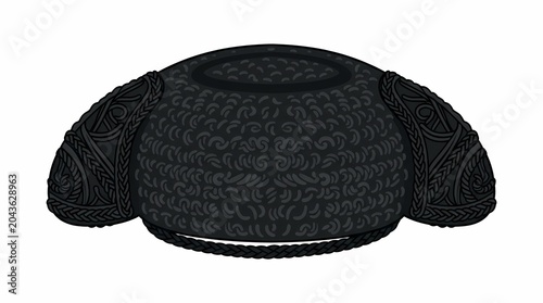 Ornate black bullfighter's jacket illustration, representing traditional spanish san fermin festival attire for cultural advertising campaigns.