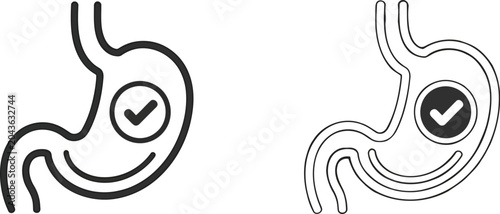 Obraz na płótnie Stomach health digestion vector illustration