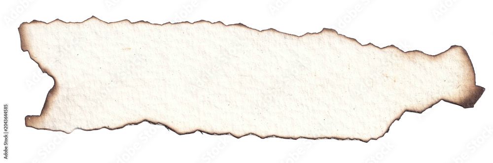 Fototapeta premium Burnt Edge White Paper Banner Label Background PNG Transparent