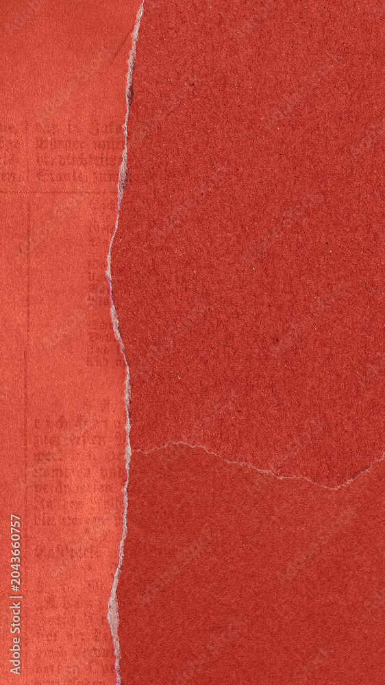 Fototapeta premium Textured torn red paper wallpaper for mobile