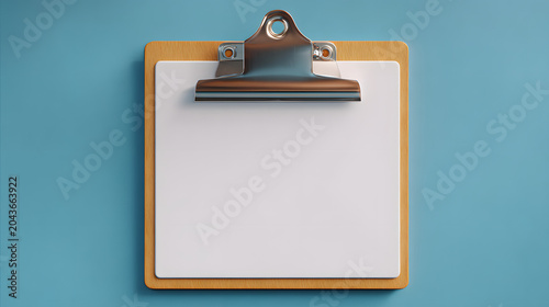 clipboard isolated on clean surface, photorealistic, studio lighting, high detail