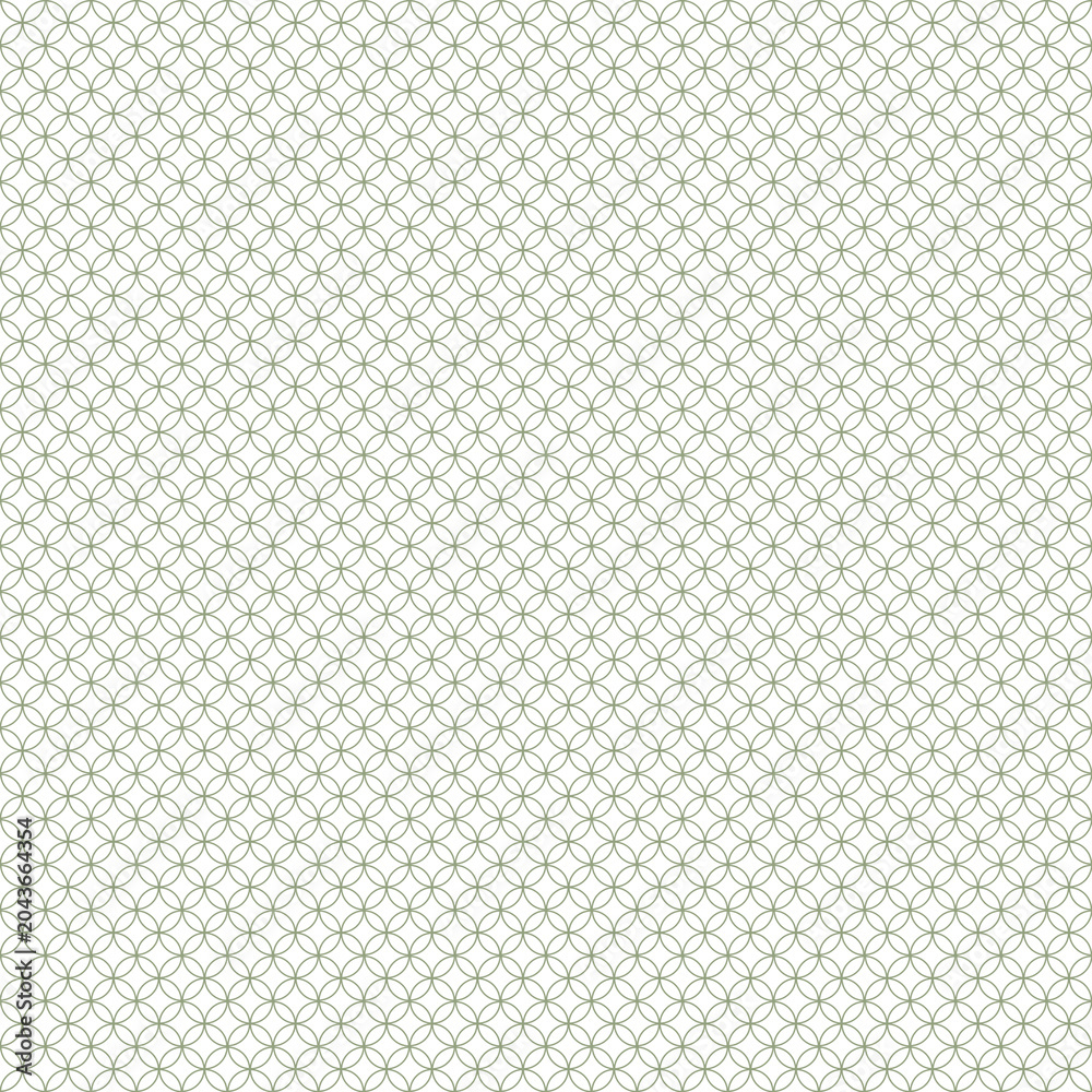 Fototapeta premium Seamless Hexagon Pattern in Green and Beige Tones