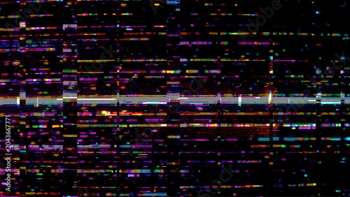 Foto Glitch background vector with abstract digital noise effect