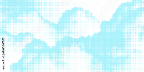 Fotografía Dotted comic cloud background