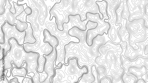 Fotografi Black on white abstract perspective line wave stripes with 3d dimensional effect isolated on white