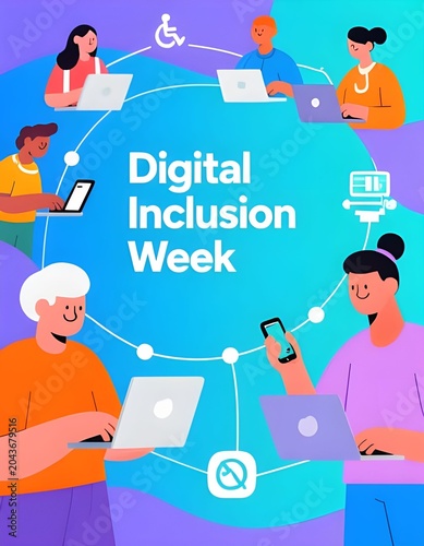Digital Access and Inclusion Illustration for Digital Inclusion Week