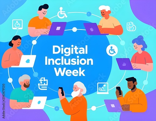 Digital Access and Inclusion Illustration for Digital Inclusion Week