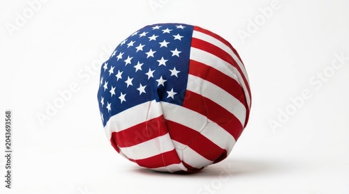 American flag patterned volleyball