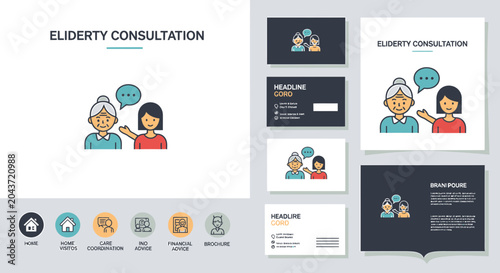Elderly Consultation: Senior Woman Discussing with Younger Woman, Support and Care