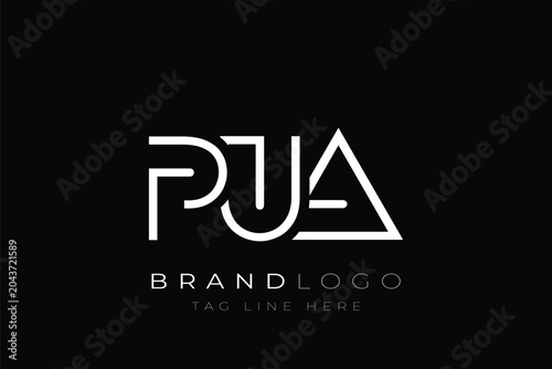 Foto PUA abstract letter logo design