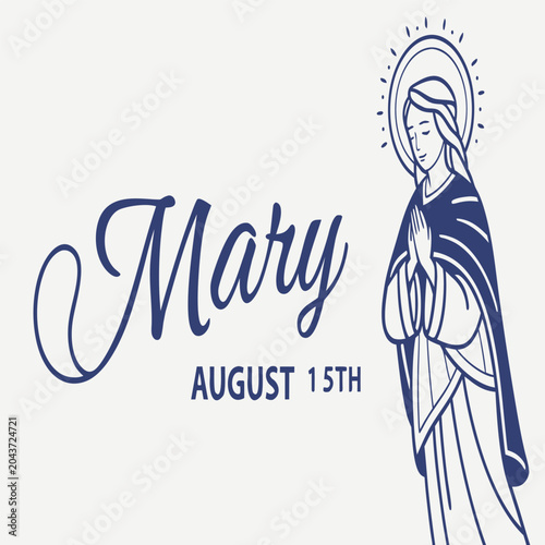 Tableau sur toile Assumption of Mary, Feast of the Assumption of Mary, Assumption of Mary 15th of