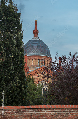 Cuadro en lienzo Christuskirche am Friedhof Matzleinsdorf in Vienna, Austria