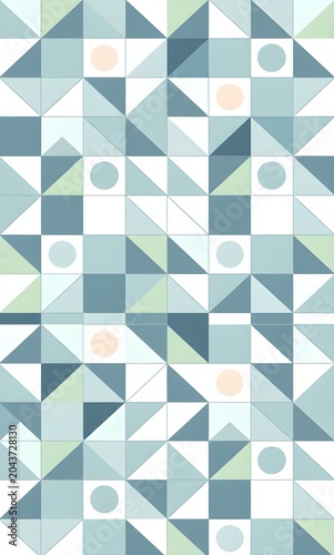 Minimal Geometric Seamless Pattern Background with Modern Corporate Design