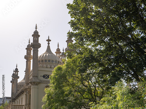 A view towards the Indian architectural inspired Brighton Pavilion
