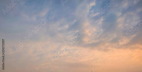 sunset in the cloudy sky, sunlight through clouds background, nature photography, natural wallpaper 