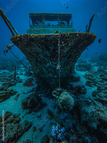 Shipwreck on the reef