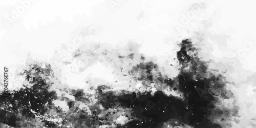 A detailed black and white grunge background features an artistic liquid paint splash on an old textured surface with a vintage gray pattern