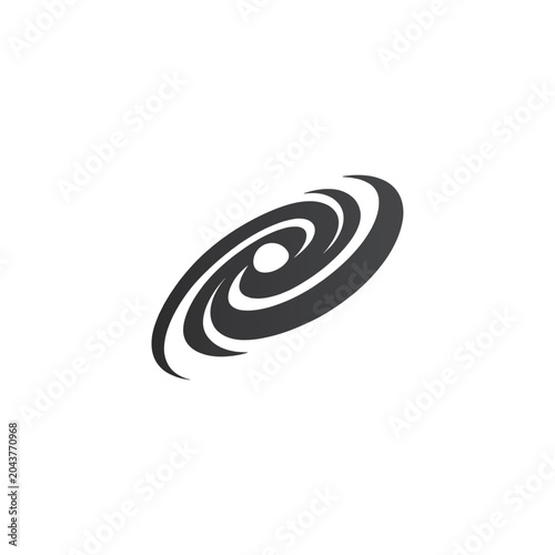 Modern Orbit Galaxy Tech Logo Icon