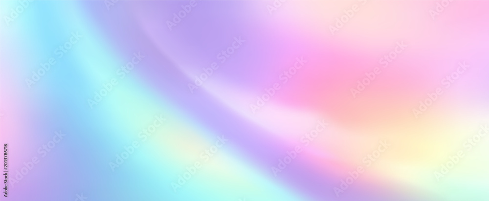 Obraz premium Rainbow chrome foil abstract wave.