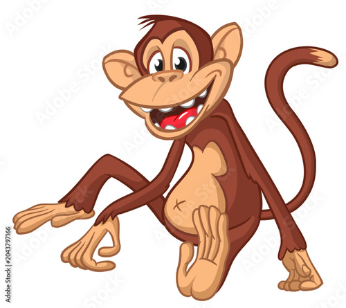Photography Cartoon funny monkey chimpanzee sitting