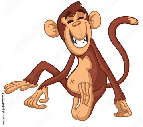 Photography Cartoon funny monkey chimpanzee sitting