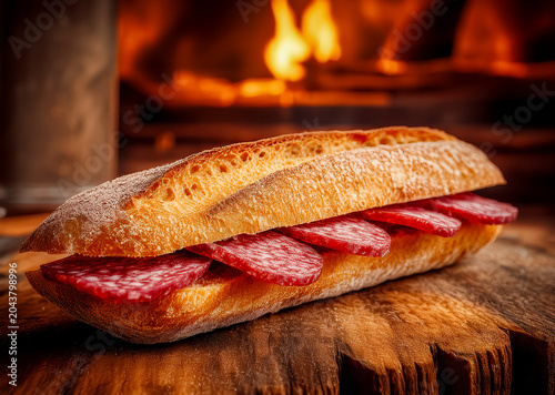 Bocadillo de salami