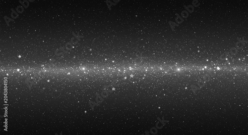 Tableau sur toile Starry night sky filled with distant stars and cosmic dust