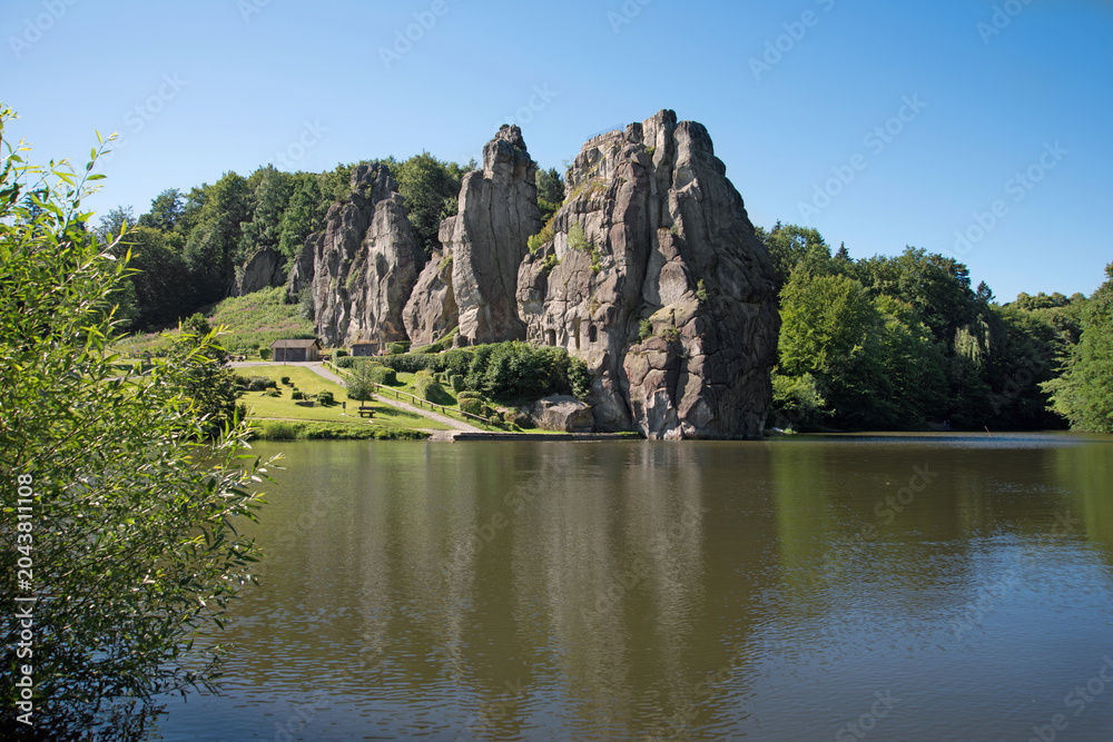 Fototapeta premium Externsteine, Teutoburger Wald, Horn-Bad Meinberg