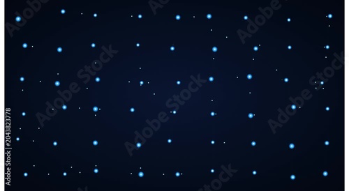 Abstract digital network grid with glowing blue nodes animation