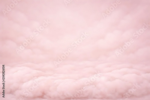 Soft Pink Fluffy Cloudy Background with Copy Space. Feminine Pastel Texture for Beauty and Luxury Branding, skincare, cosmetics, fashion, wedding, baby shower designs, banners. AI generated image.