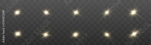 Foto Radiant light effects form elegant starburst patterns