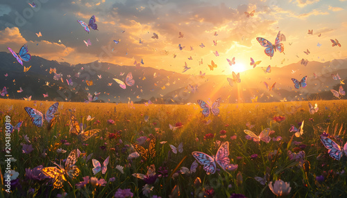 Crystal Butterfly Migration