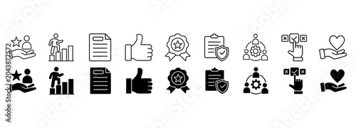 Photography Etl icon set. Extraction and staging area Vector Illustration