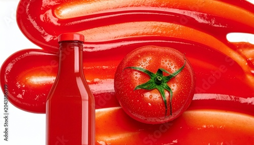 Professional tomato sauce background layer design for food packaging and promotion