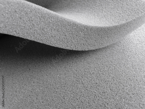 thick gray foam sponge material. curved style texture sheet