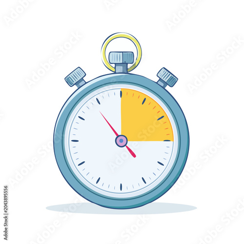 Stopwatch illustration showing elapsed time