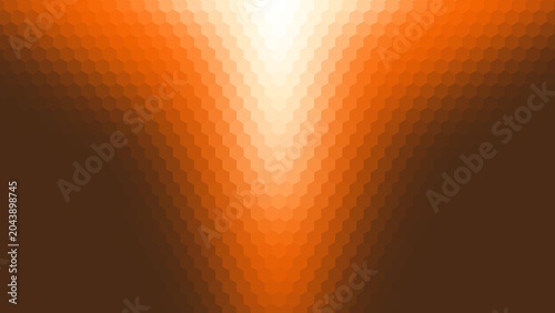 Tableau sur toile background design with brown and orange gradient hexagon pattern surface