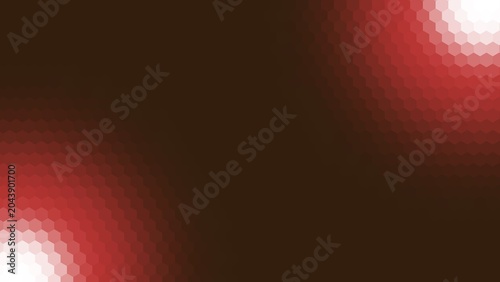 Foto background design with color dark brown, red, and white gradient hexagon pattern surface