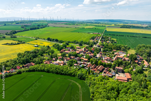 Schilderij op canvas Gemeinde Huy Vogelsdorf in the Harz region, Germany