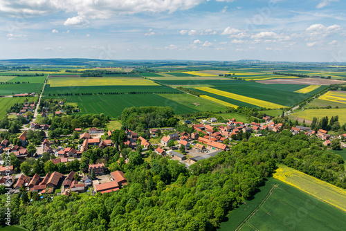 Schilderij op canvas Gemeinde Huy Vogelsdorf in the Harz region, Saxony Anhalt, Germany